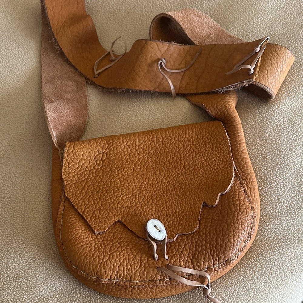 Brown Leather Crossbody Bag